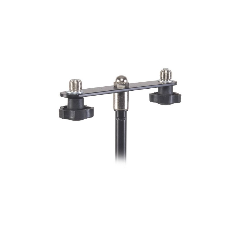Support Double Pour Micro APM72 Proel – Barre Métallique 180 Mm Pour Installer 2 Micros - 5