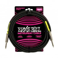 Ernie Ball 6399 PVC Straight Straight Cavo Jack 4.5m Nero