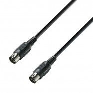 Adam Hall Cables K3 MIDI 0150 BLK  Cavo MIDI 1,5 m Nero