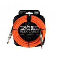 Ernie Ball 6421 Flex Cavo Jack 6,3 - Jack 6,3 Serie Flex Arancione 6 mt