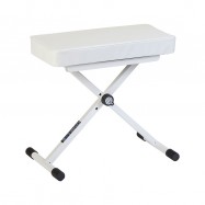 Quiklok BX8-WH-BB White  Panchetta Regolabile per Pianoforte e Tastiera con Cuscino...