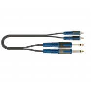 QuikLok Cavo RKSA/130-5 Cavo 2 Jack 6,3 mm / 2 RCA Maschio 5 m