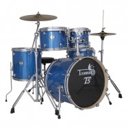 Tamburo T5 S22 BLSK Batteria Acustica Blue Sparkle con Hardware e Piatti Blu