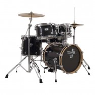 Tamburo T5 S22 BSSK Batteria Acustica Black Sparkle con Hardware e Piatti Nera