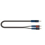 Quiklok RKSA/150-5 Cavo Minijack Stereo 3,5 - 2 RCA Maschio Metri 5
