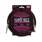 Ernie Ball P06062 Cavo Jack 6,3 - Jack 6,3 90° Black/Neon Green 7.62 mt
