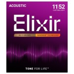 Elixir 11027 Nanoweb Custom Light 011/052 Cordiera per Chitarra Acustica Bronze