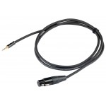 Proel CHLP280LU3 Cavo Cannon Femmina 3 Poli Jack Stereo 3.5 mm 3 Metri