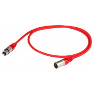 Proel STAGE275LU5RD Cavo XLR 3 Poli Maschio - XLR 3 Poli Femmina 5 mt Colore Rosso