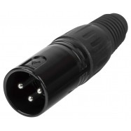 Proel XLR3MVBK Connettore Cannon 3 Poli Maschio Volante Colore