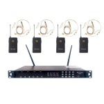 Renton UHF604BP Kit 4 Radiomicrofoni ad Archetto