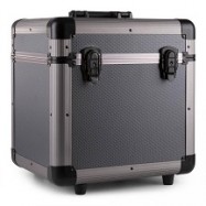 Power Dynamics RC100 Flightcase per 12 Dischi Lp Finitura Titanium