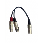 Proel BULK250MY2F Cavo Adattatore XLR Maschio - 2 Cannon Femmina 0.2m