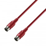 Adam Hall Cables K3 MIDI 0300 RED Cavo Midi 3 m Rosso