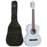 Eko CS-10 White Satin Chitarra classica 4/4 Satinata con Borsa