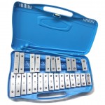 Alysee MT25-CR-BL Metallofono Cromatico 25 note con Custodia Blu