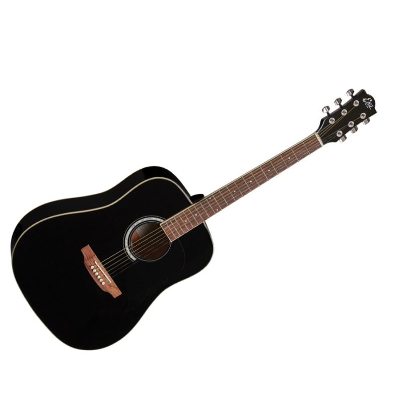 Eko Ranger 6 Black Chitarra Acustica Nera Eko Ranger 6 Black Chitarra Acustica Nera