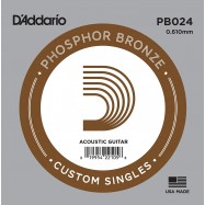 D'Addario PB023 Corda Singola Acustica Phosphore Bronze Round