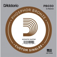 D'Addario PB030 Corda Singola Acustica Phosphore Bronze Wound