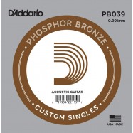 D'Addario PB039 Corda Singola Acustica Phosphore Bronze Wound