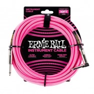 Ernie Ball 6078 Cavo Jack Mono Braided Neon Pink 2,5 m