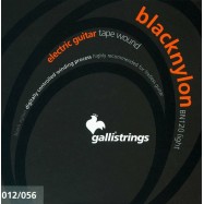 Galli BN120 Guitar Light 012-056 Cordiera per Elettrica Black nylon tape wound