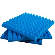 Pannello Fonoassorbente Piramidale 6 cm D35 50 X 50 Colore Blu
