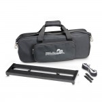 Palmer PEDALBAY 50S Pedana Regolabile per Effetti in Alluminio con Borsa 50 cm
