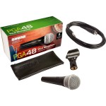 Shure PGA48 XLR Microfono Dinamico Cardioide per Voce con Cavo
